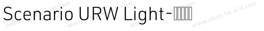 Scenario URW Light字体转换